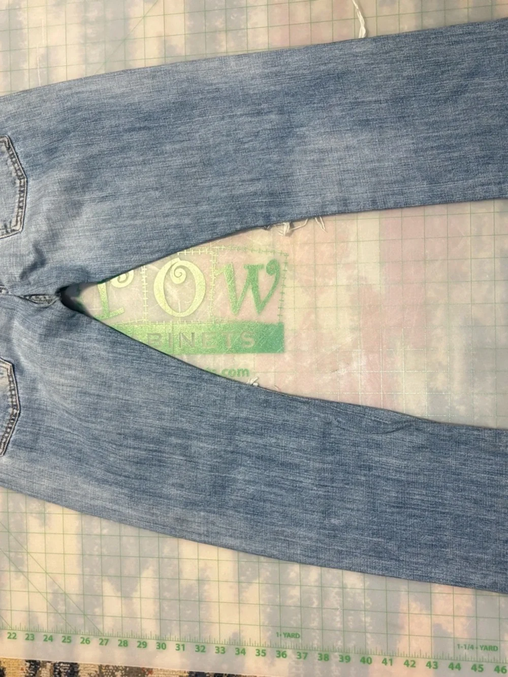 Levi's Vintage Light Blue Distressed Straight Jeans - Picture 3 of 4
